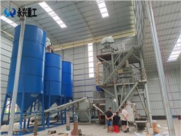 广东云浮誉沣建材时产15吨瓷砖胶砂浆生产线
